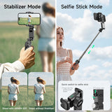 NNEOBA Q19 AI Face Tracking Gimbal Stabilizer with Fill Light