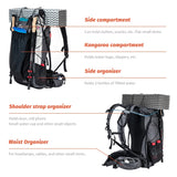 NNEOBA 40+5L Climbing Backpack Black