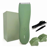 NNEOBA Waterproof Body Hair Trimmer for Men 90-Minute Runtime Green