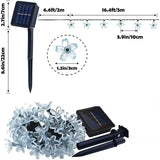 5M 20-LED Blue Solar Cherry Blossom String Lights