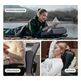 NNEOBA Inflatable Camping Pillow with Adjustable Height & Strap