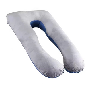 NNEOBA U-Shaped Pregnancy Pillow Pure Cotton Cushion Grey