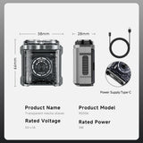 NNEOBA Mini Electric Shaver – Magnetic Double-Head Portable Waterproof Razor