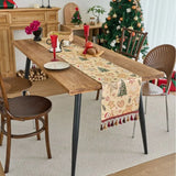 Christmas Gingerbread Man Jacquard Table Runner