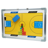 Professional Magnetic Basketball Coaching Board – Double-Sided Aluminum Alloy Tactical Board