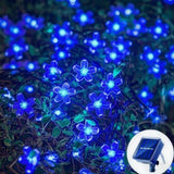 5M 20-LED Blue Solar Cherry Blossom String Lights