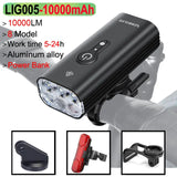 NNEOBA 10000 Lumen Smart Bicycle Light Black