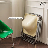 NNEOBA Modern Foldable Acrylic Leisure Chair - White