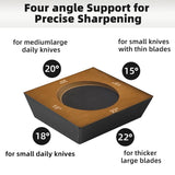 4-Angle Rolling Knife Sharpener Kit with Diamond Whetstones