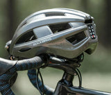 NNEOBA Bicycle Helmet with USB Rechargeable Rear Light Titanium