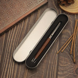 Premium Metal Ballpoint Pen with Wood Barrel and Case