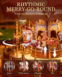 3D Wooden Carousel Music Box Kit