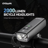 NNEOBA Multi-Function Bike Front Light Black