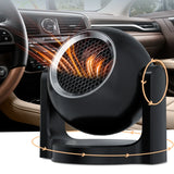 NNEOBA 12V 120W Portable Car Heater Defroster Fan Black