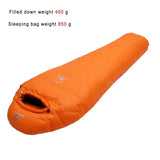 NNEOBA Goose Down Mummy Sleeping Bag Orange