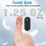 NNEOBA 4K Mini Action Body Camera Thumb-Sized with 32GB TF Card Black
