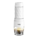 NNEOBA Portable Hand Press Espresso Maker 3 in 1 Travel Coffee Brewer White