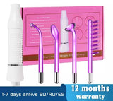 NNEOBA High Frequency Facial Machine with Argon Treatment - Electrotherapy Wand for Acne and Hair Care