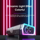 NNEOBA Computer Bluetooth RGB Light Speaker Black