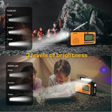 NNEOBA Emergency Crank Weather Radio Black