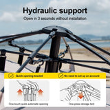 Sonuto Outdoor 3-4P One-Touch Camping Tent Quick Automatic Opening Beach Fishing Tent Family Travel Picnic Park Anti-UV Shade