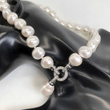12-15mm White Freshwater Pearl Pendant Necklace