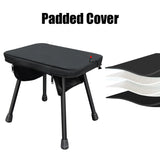 NNEOBA Tactical Folding Table with Utility Buckles Black