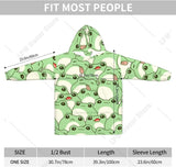 NNEOBA Cute Frog Plush Wearable Blanket Hoodie