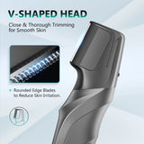 NNEOBA Electric Body Hair Trimmer IPX5 Waterproof Groomer Clipper Black
