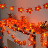 4.5m 30 LED Maple Leaf String Lights, Warm White