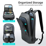 NNEOBA Slim Laptop Work Backpack Dark Grey