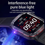 NNEOBA LED Flashlight Smart Watch Black