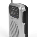 NNEOBA Full Band Portable Mini Pocket Radio Silver