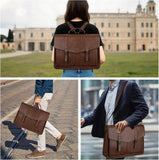 NNEOBA Vintage Laptop Messenger Bag