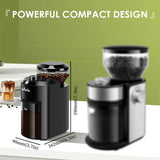 NNEOBA Electric Burr Coffee Grinder with 28 Grind Settings