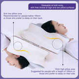 NNEOBA Butterfly Memory Foam Pillow Neck Support Grey