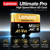 Lenovo 1TB MicroSDXC Memory Card UHS-I U3 C10 with Adapter