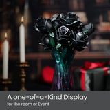NNEOBA Black Rose Building Block Set Gothic Bouquet (12 PCS)