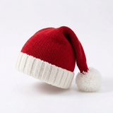 Kids’ Christmas Knitted Beanie Hat with Cute Pom Pom