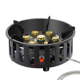 NNEOBA 7-Core High-Power Camping Stove Gas Burner Black
