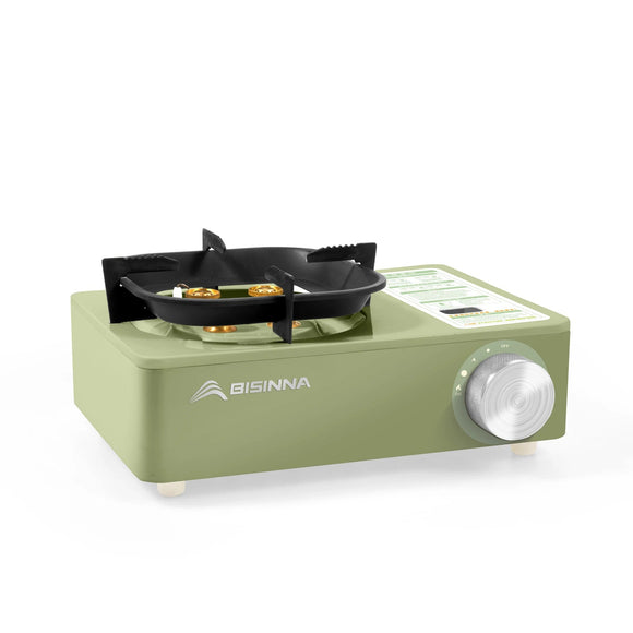 NNEOBA 5800W Camping Gas Stove High Firepower Cassette Green