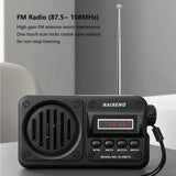 NNEOBA Portable Radio Bluetooth Speaker Black