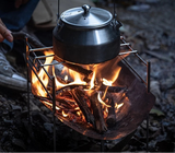 NNEOBA Portable Stainless Steel Folding BBQ Grill Stove Silver