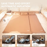 NNEOBA Self-Inflating Camping Sleeping Pad Air Mat Khaki