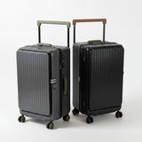 32-Inch Expandable Side-Opening Travel Suitcase with Wide Handle