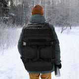 NNEOBA 3-in-1 Travel Duffel Bag Convertible Black