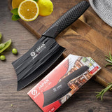 NNEOBA 2-Piece Kitchen Knife Set Black