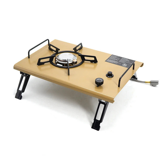 NNEOBA Camping Gas Stove Folding Burner with IGT Table Khaki