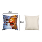NNEOBA Christmas Cushion Cover Set - 4 Decorative Pillowcases