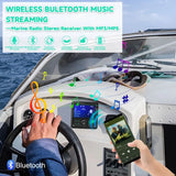 NNEOBA Waterproof Bluetooth Marine Stereo Radio
